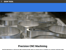 Tablet Screenshot of gemtoolmachining.com